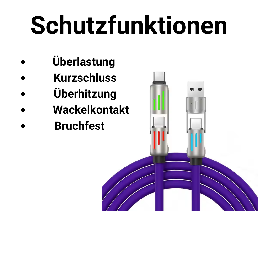 4-in-1 Schnellladekabel