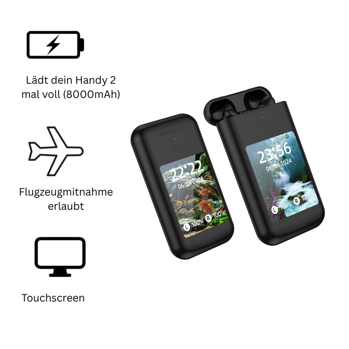 TouchPods mit Powerbank Case